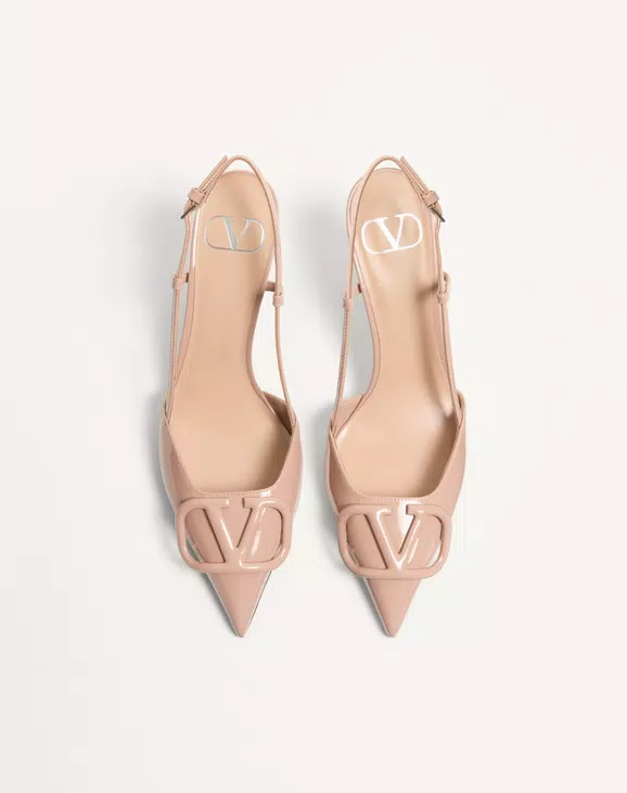 Valentino VLogo Signature Patent Leather Slingback Pump 80Mm - Image 5